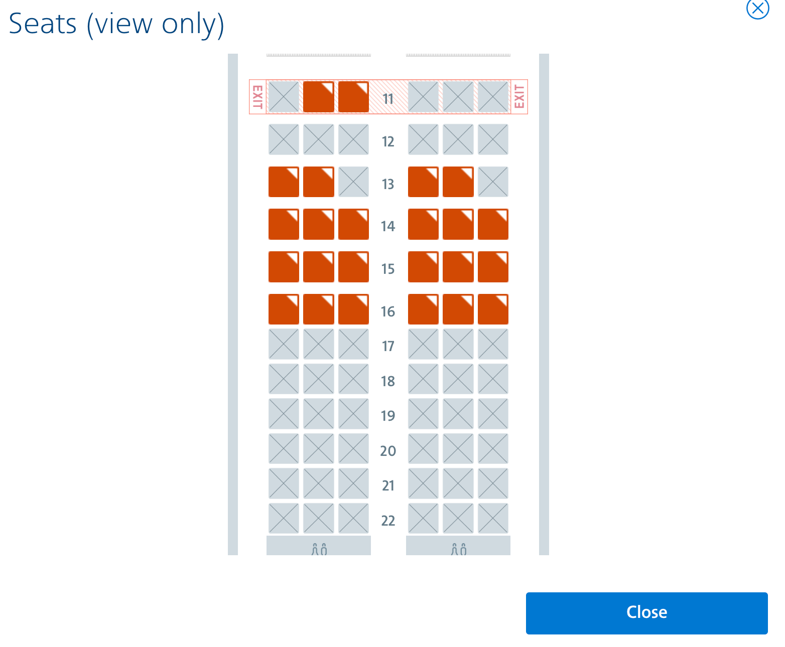 AA 185 seat map