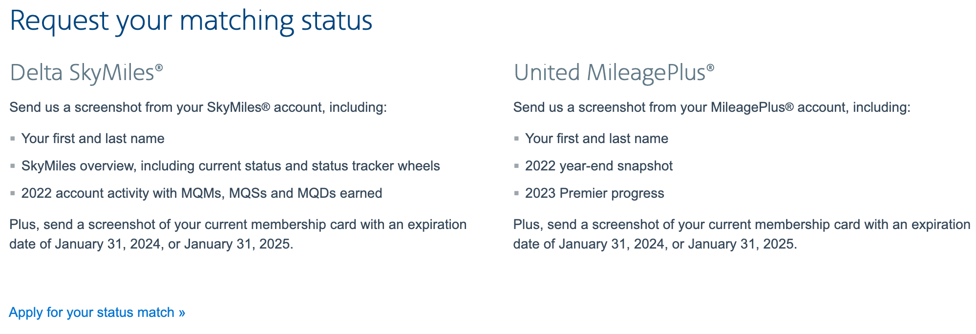 AA status challenge for DL and UA flyers