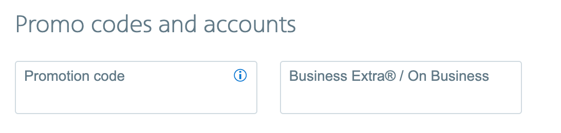 Business Extra:On Business account field on AA.com