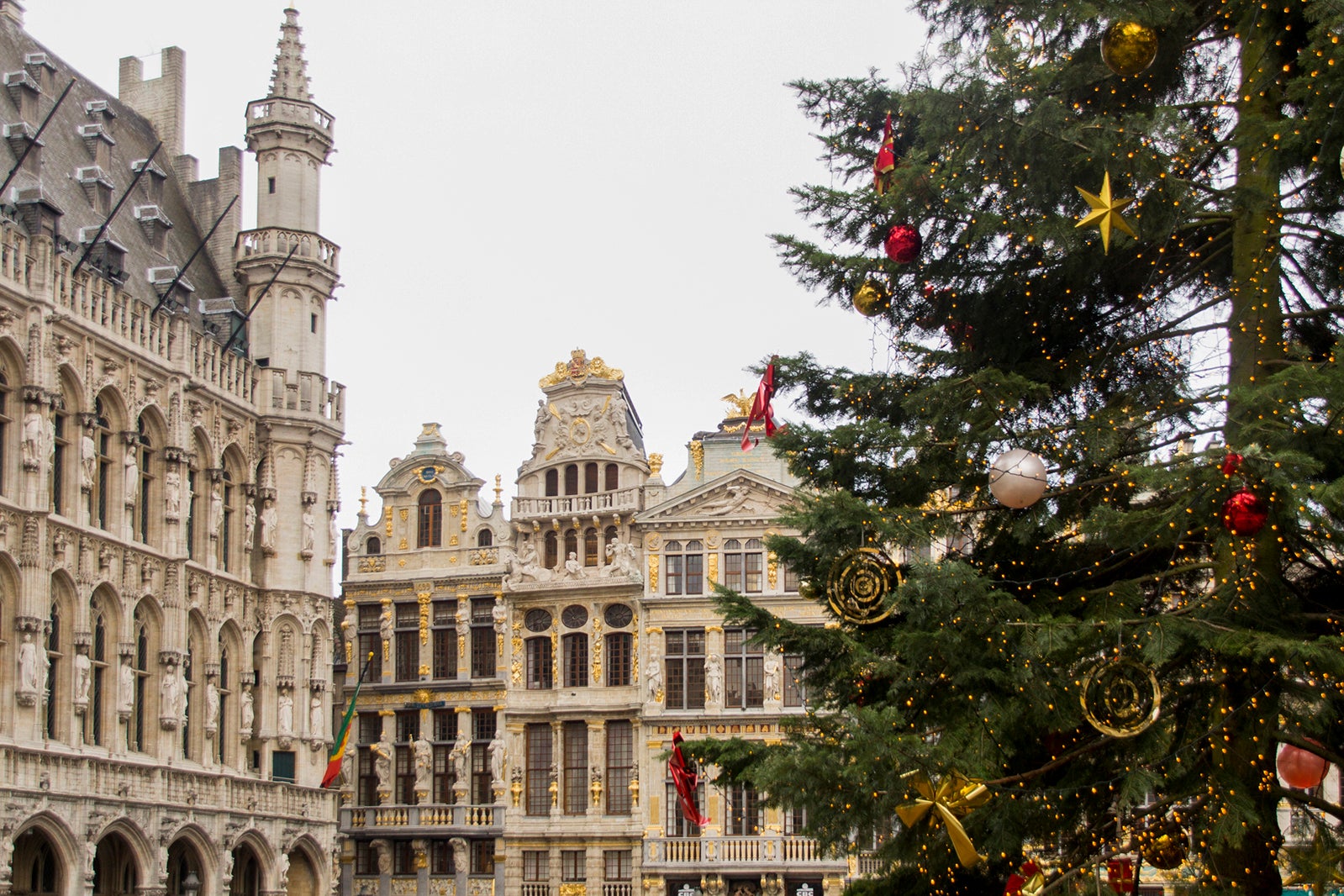 Christmas decorations in Brussels, Belgium