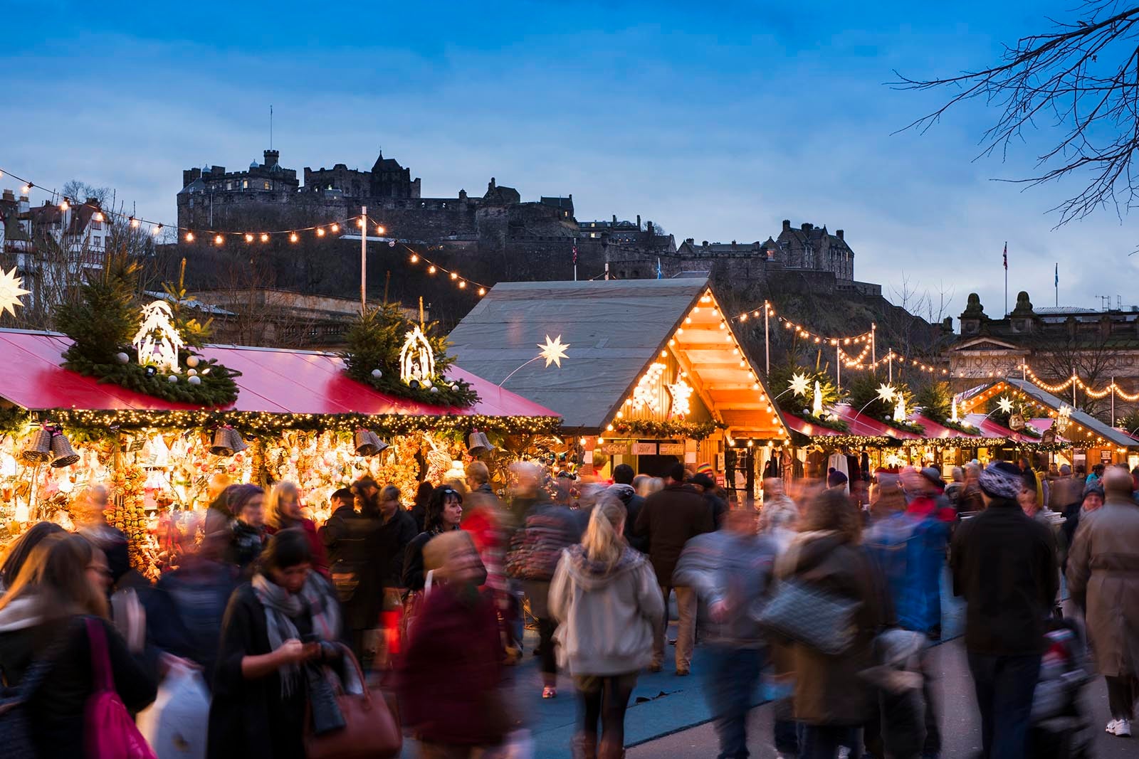 Christmas markets in Edinburgh, Scotland
