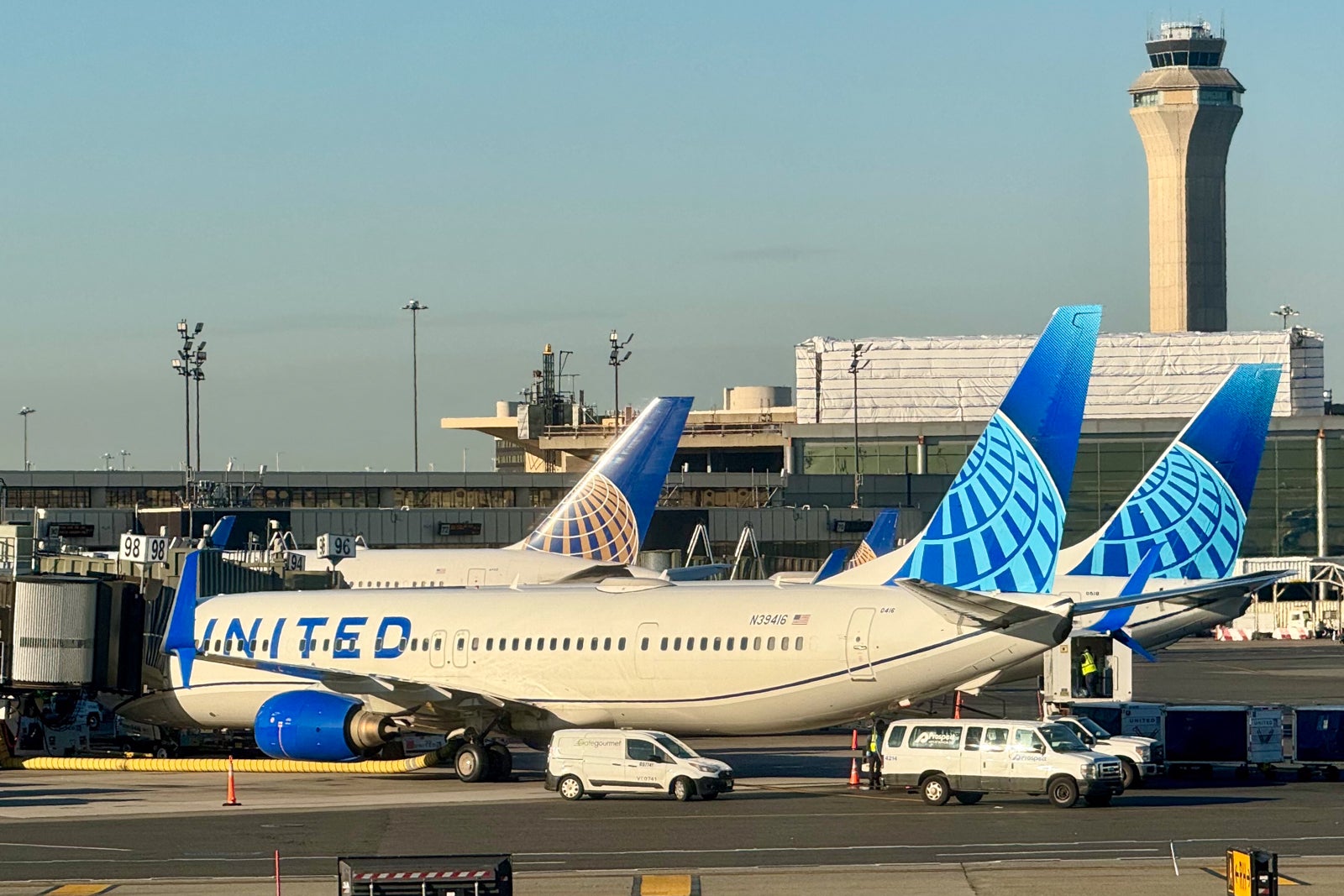 United Polaris planes on runway