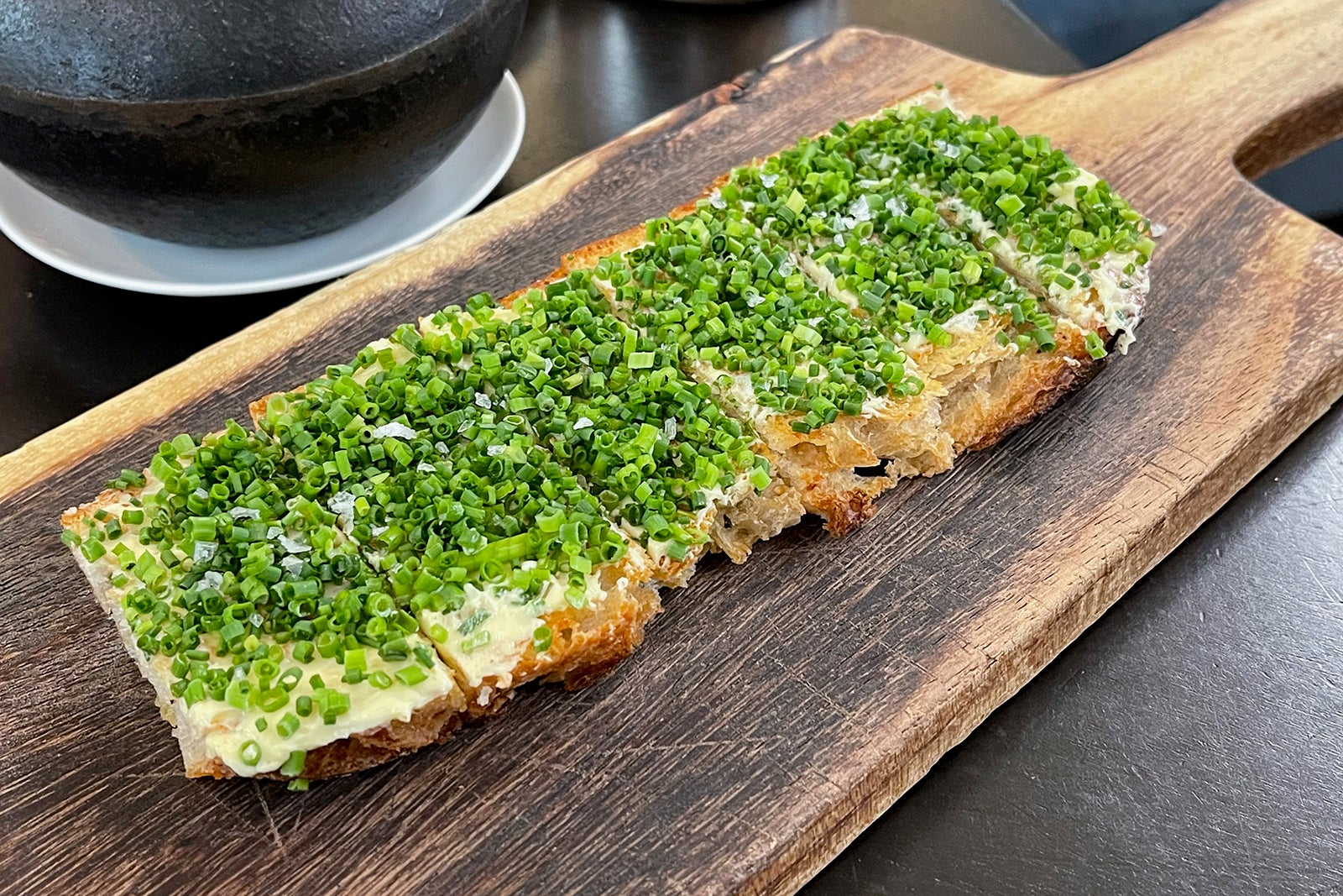 chive toast off the breakfast menu at the Park Hyatt Vienna