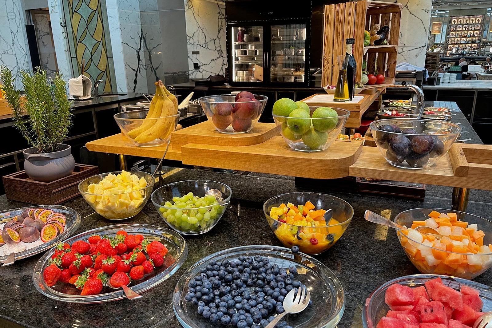 fruit at Park Hyatt Vienna breakfast buffet