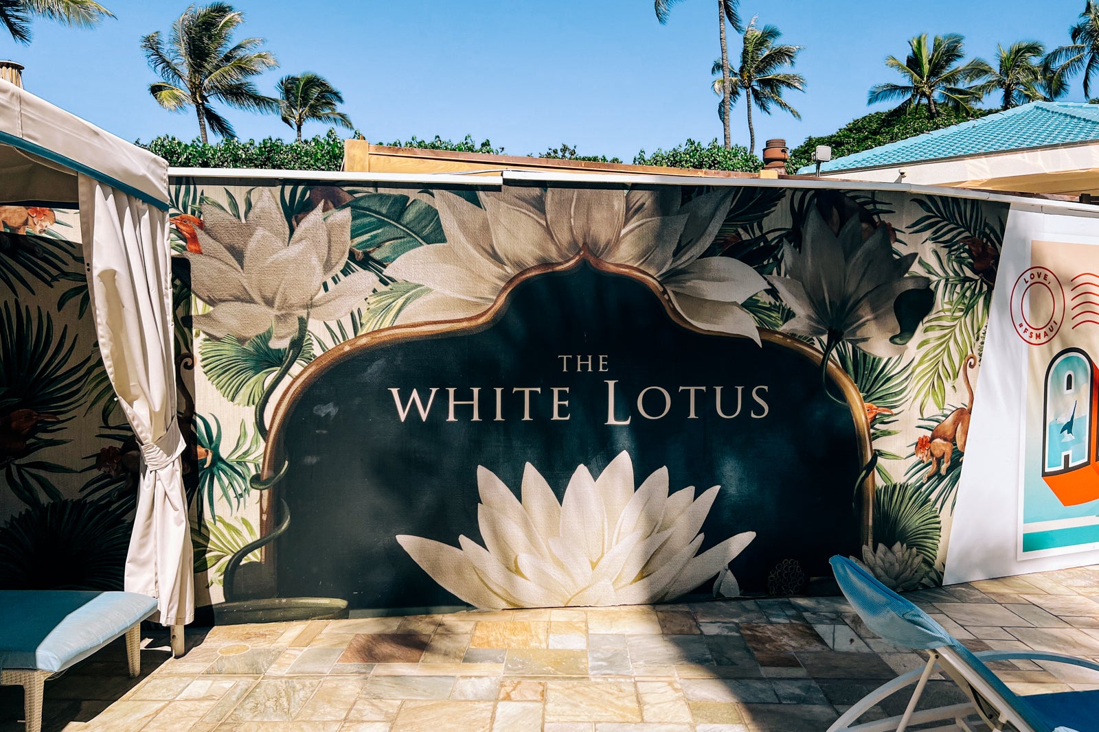 White Lotus sign at Four Seasons Resort Maui at Wailea