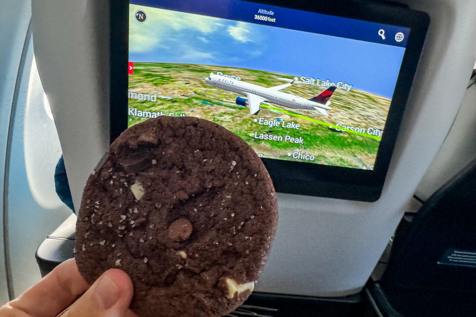 cookie on plane
