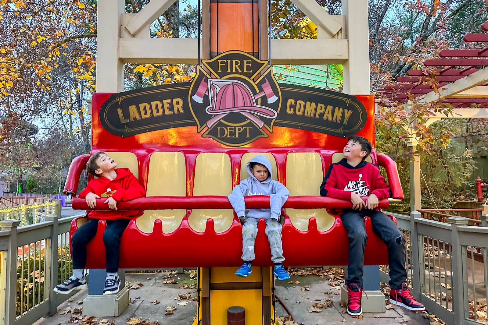 Kids on ride