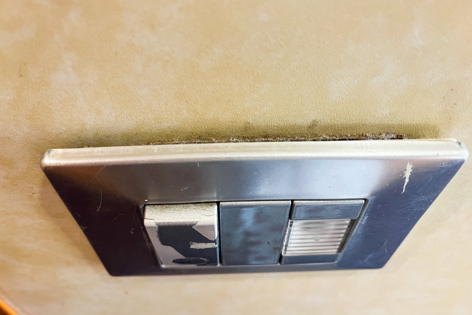 Signs of wear and tear in cabin on Carnival Sunshine