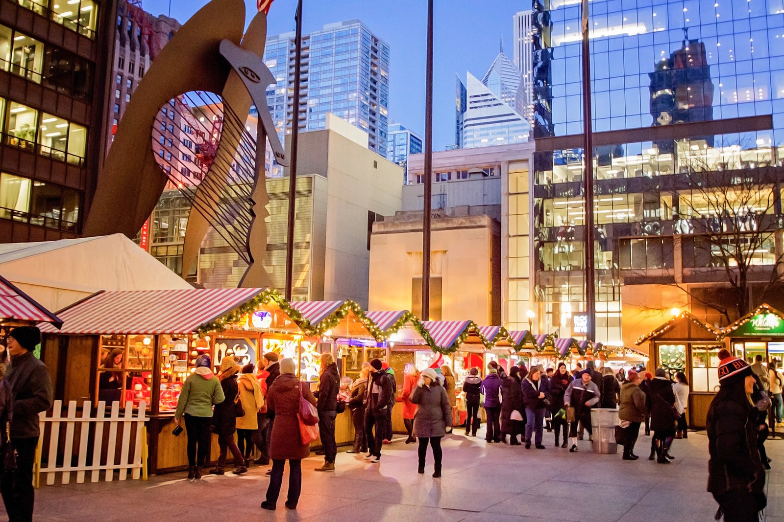 chicago christmas market in the us