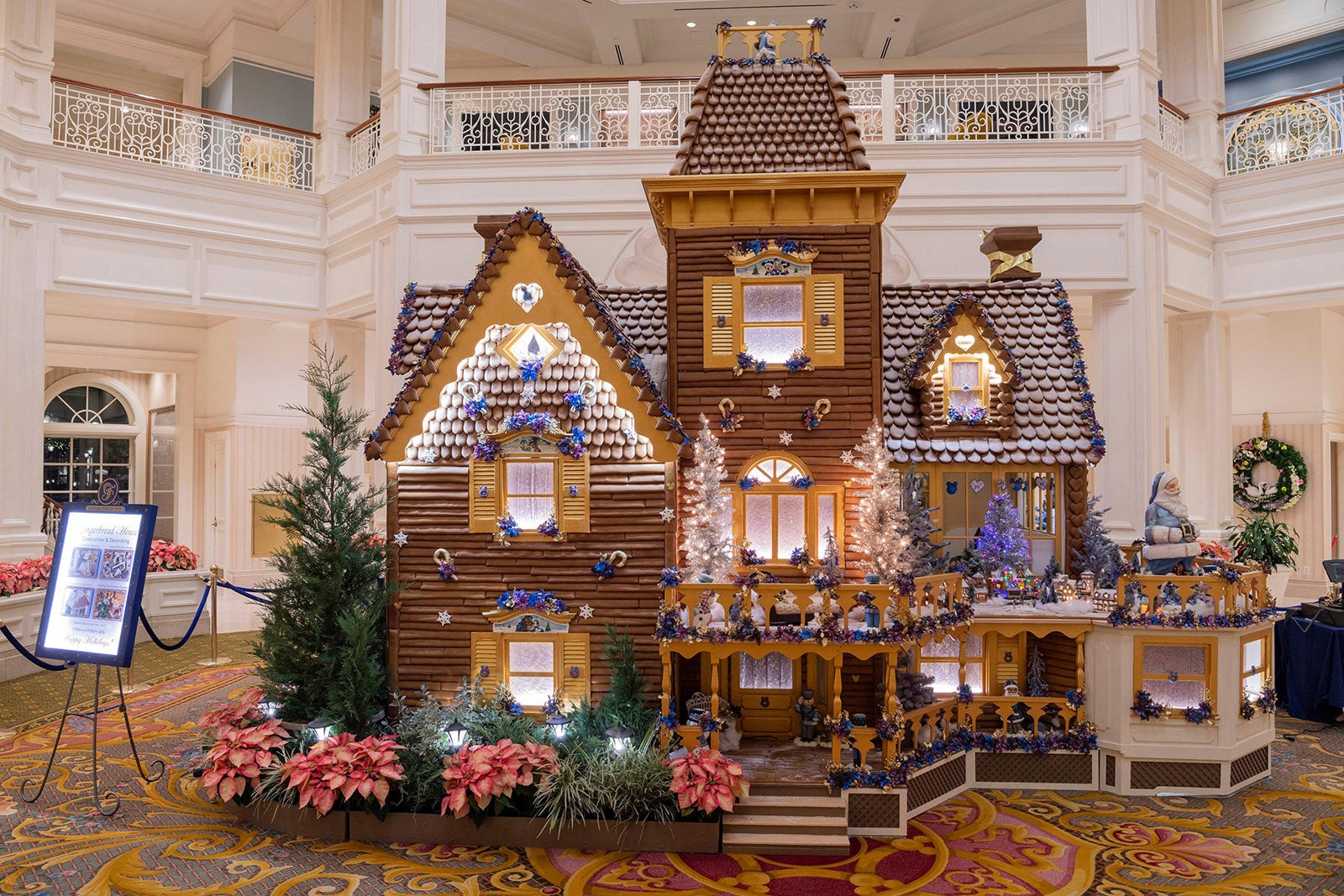 A holiday display at the Disney's Grand Floridian Resort & Spa 