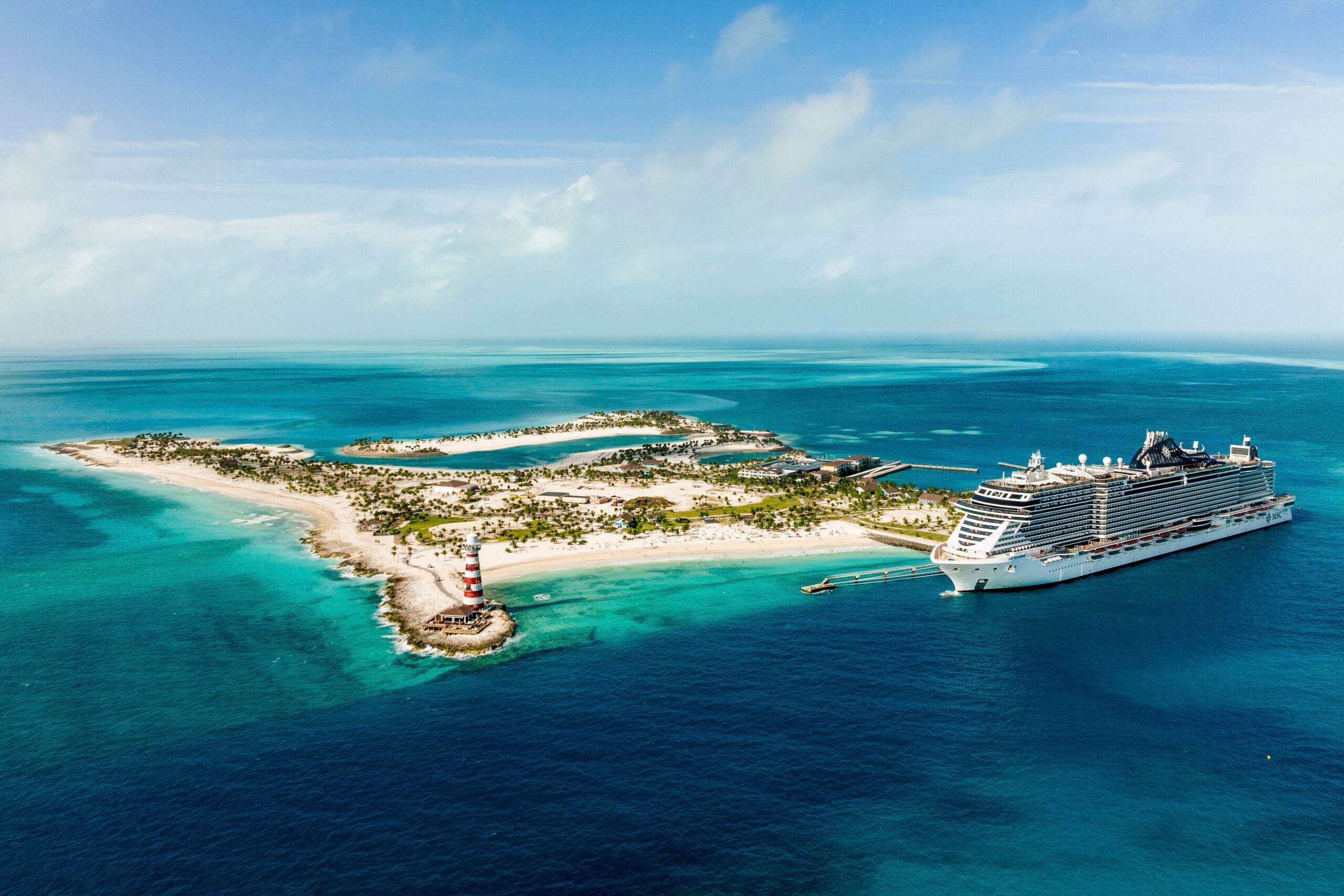 MSC Cruises' private island, Ocean Cay MSC Marine Reserve in the Bahamas