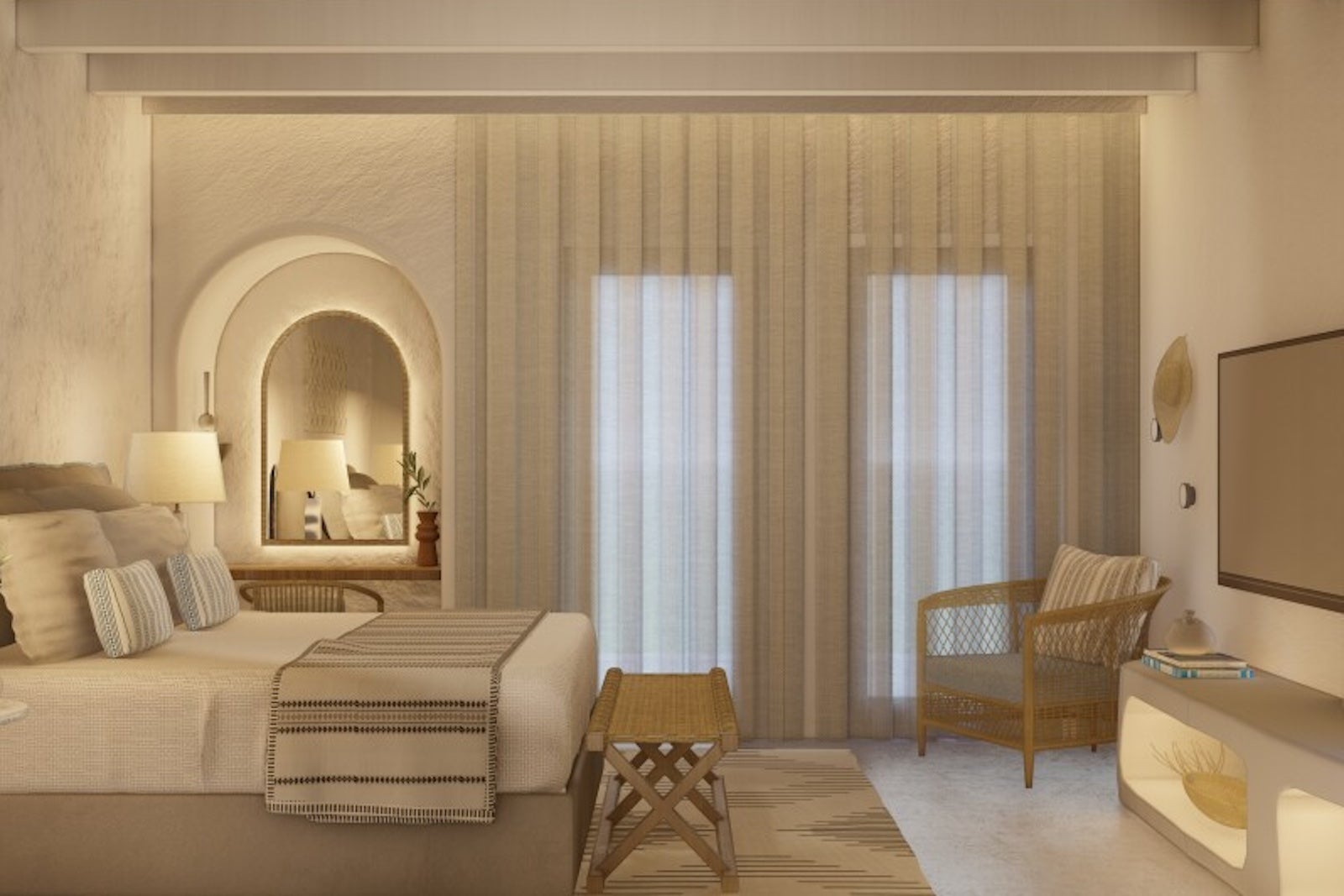 luxury hotel room