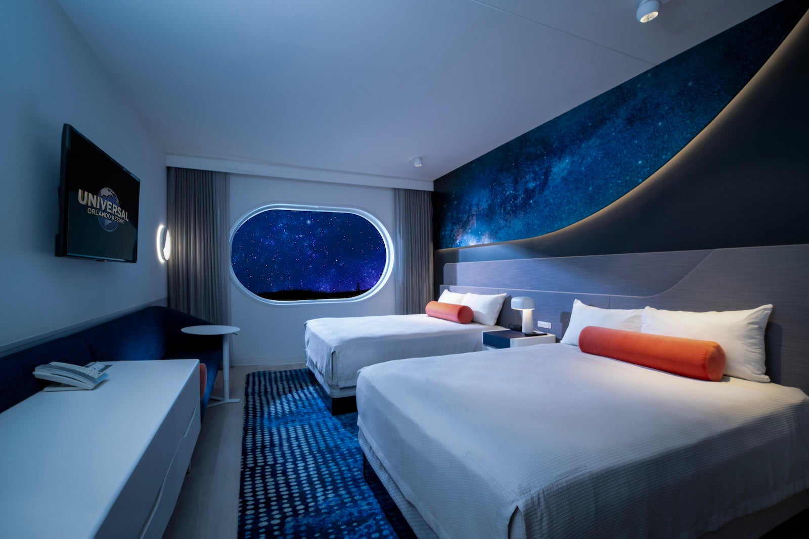 Artist rendering of room at new Universal Stella Nova Resort