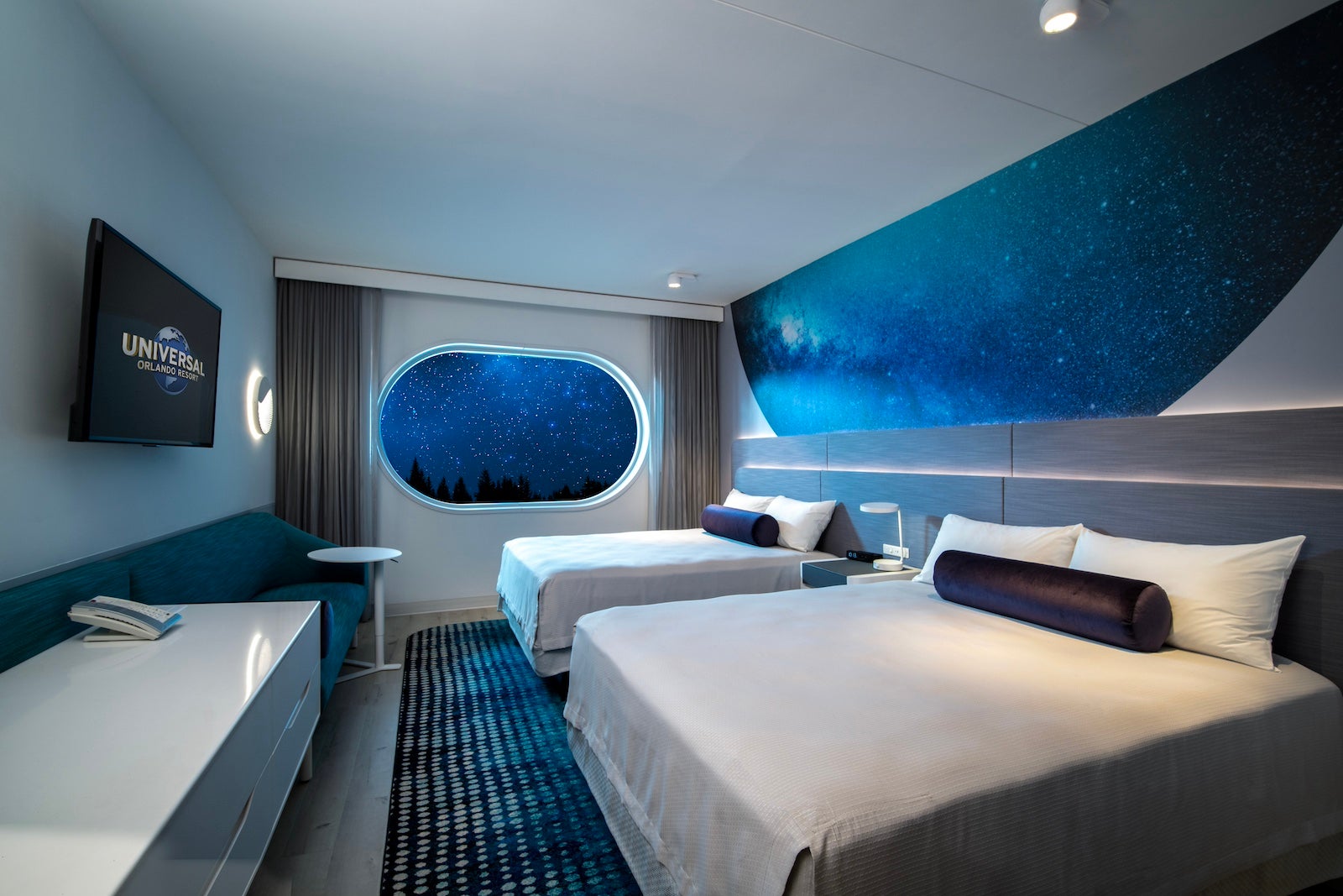 Artist rendering of room at new Universal resort