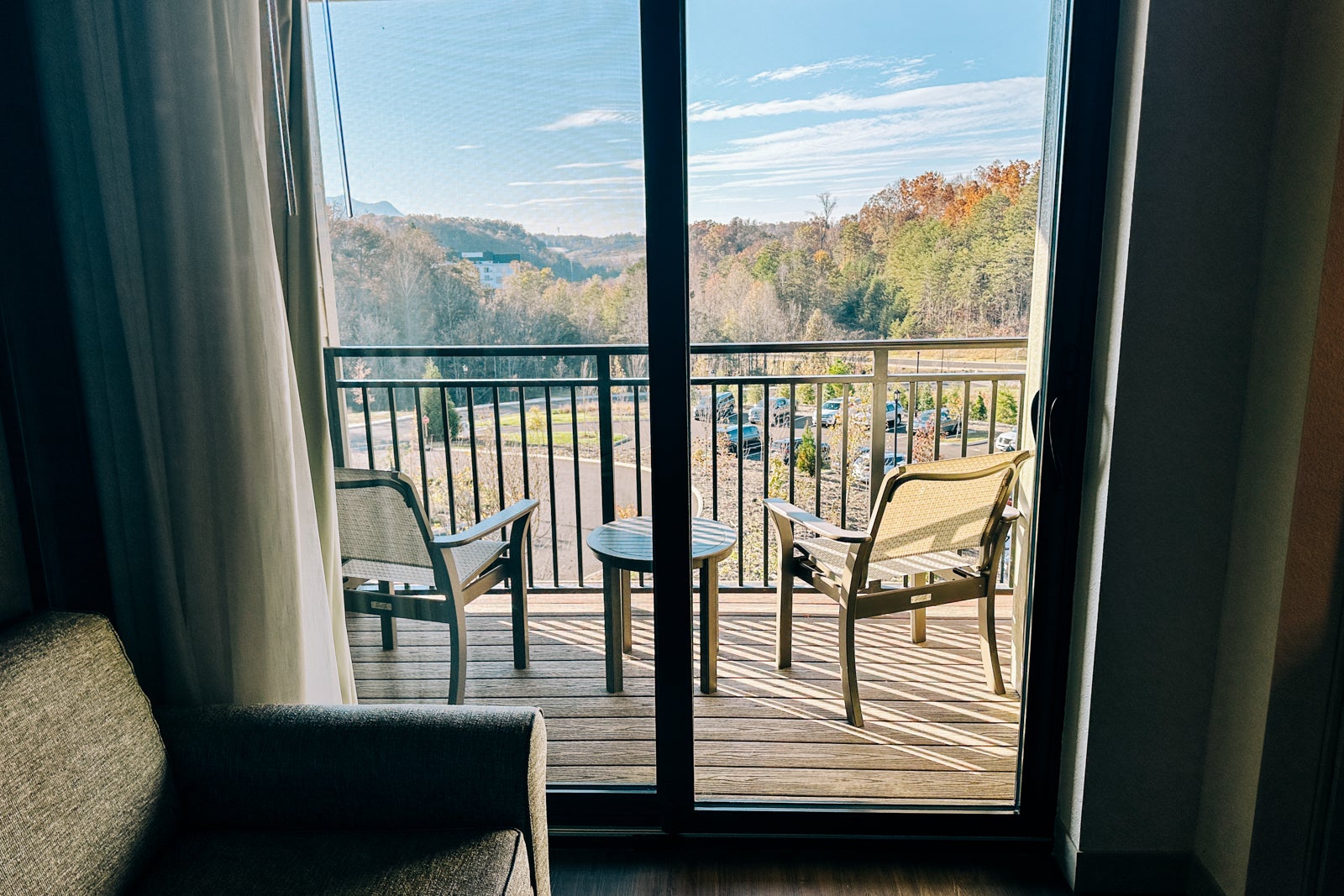 Heartsong Lodge & Resort balcony in room