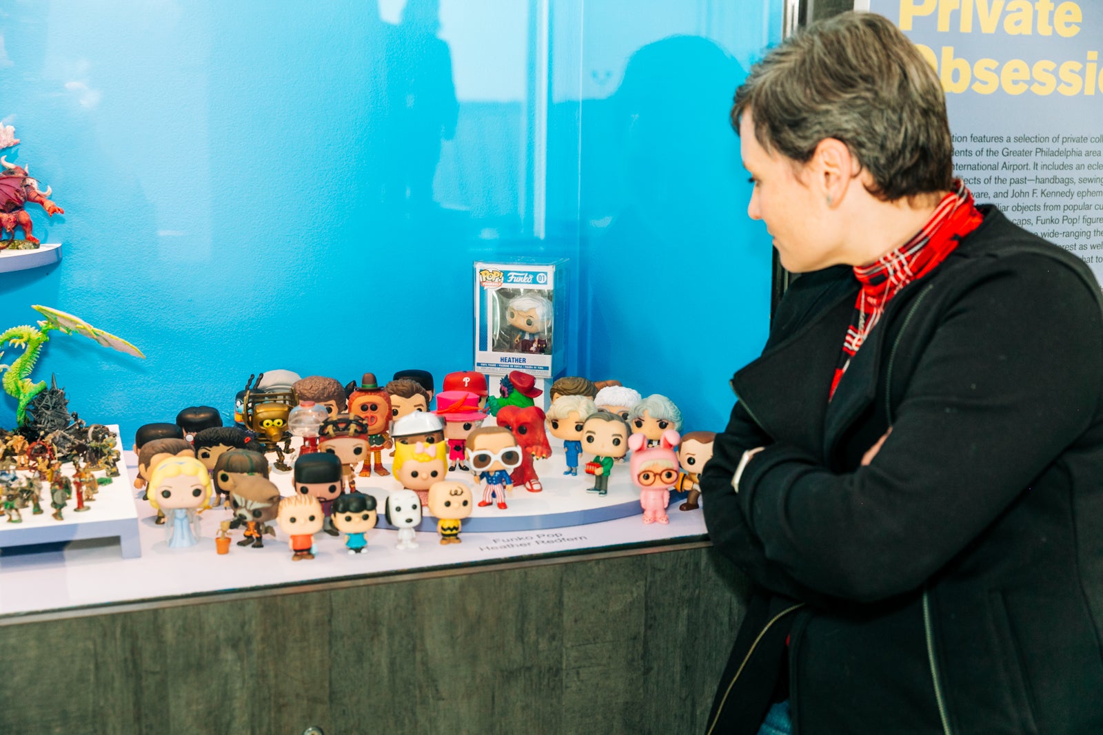 Heather Redfern with her Funko Pop collection.