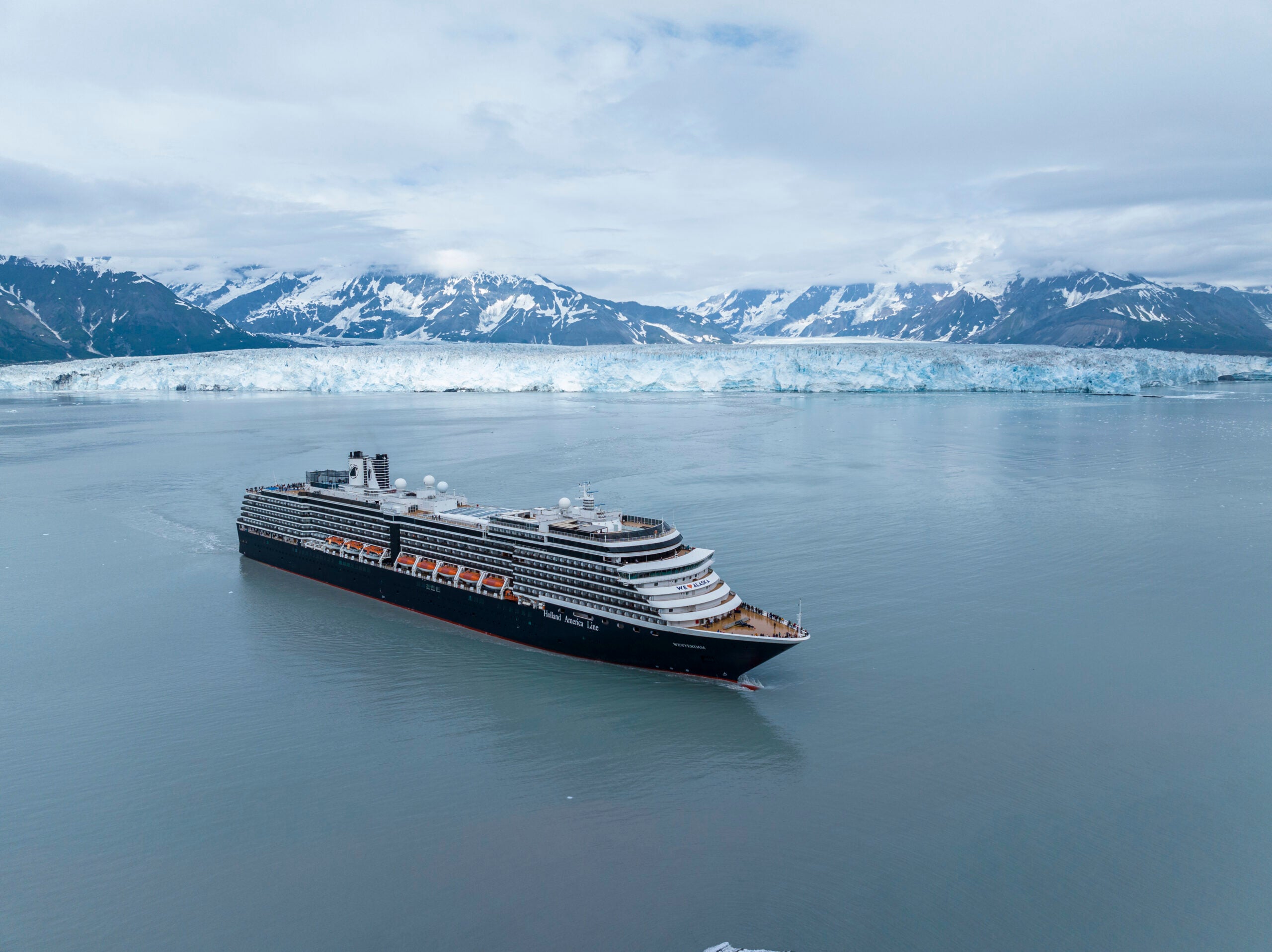 Holland America Westerdam at Hubbard Glacier