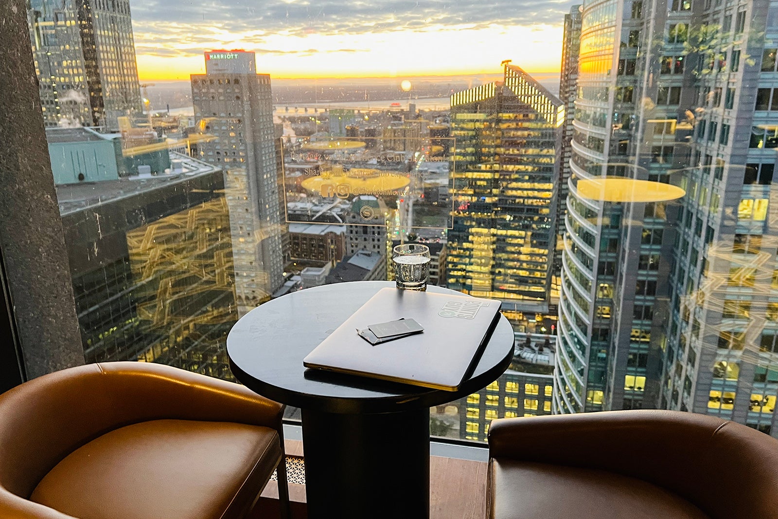 View from the lounge at the Sheraton Le Centre Montreal. CLINT HENDERSON/THE POINTS GUY