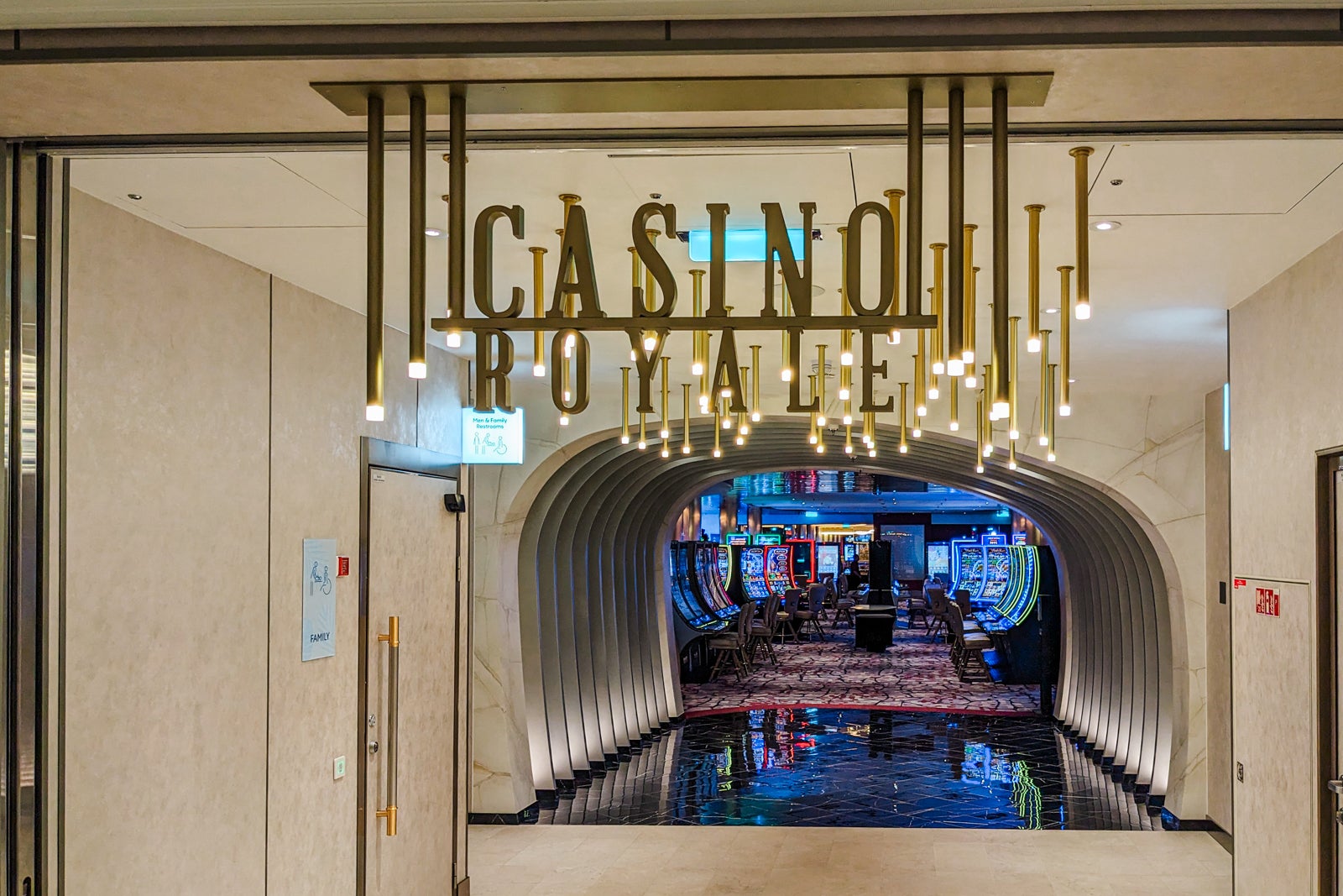 Casino entrance on Icon of the Seas cruise ship
