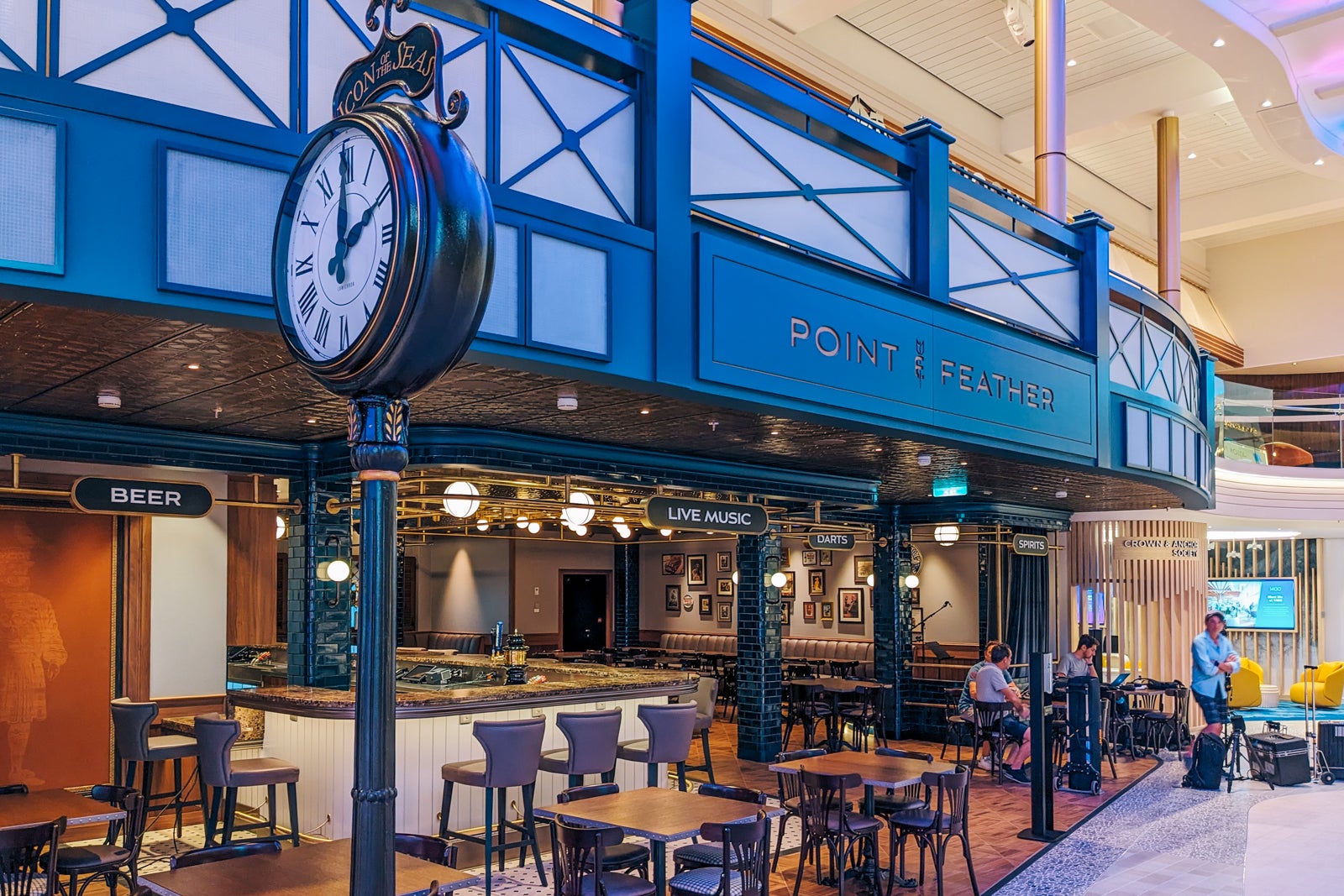 Point and Feather pub on Icon of the Seas