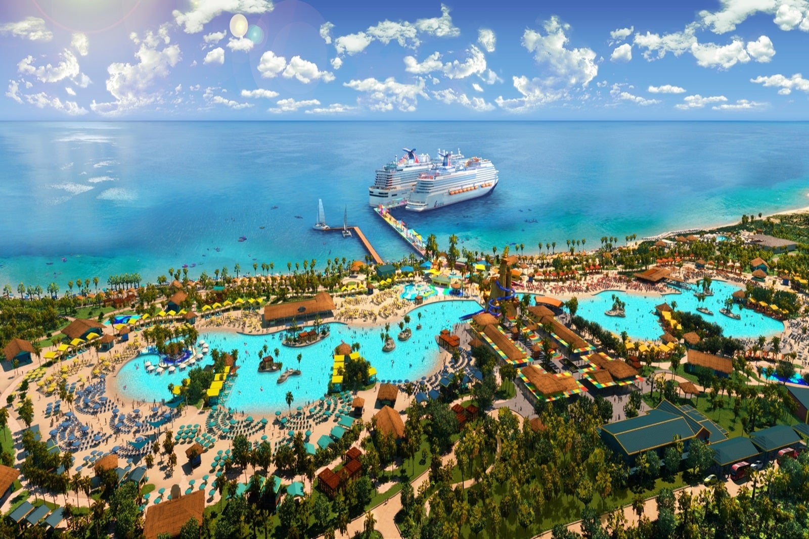 Sneak peek! First photos of Carnival Cruise Line’s new beach club in the Bahamas