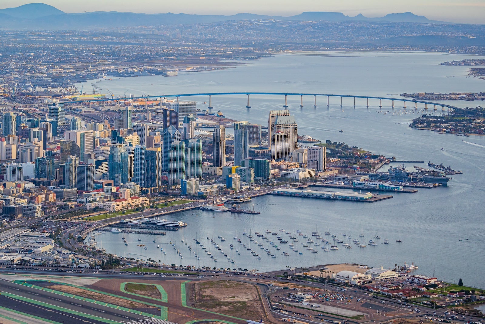 Arial view of San Diego, California