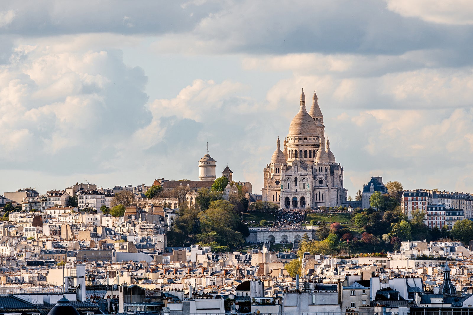 Paris skyline with Sacre Coeur Basilica