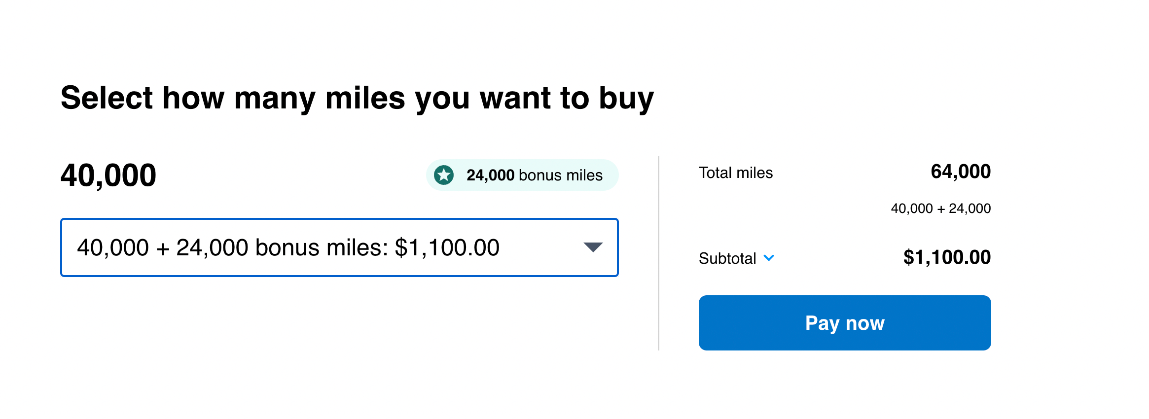 Purchasing Alaska Airlines bonus miles 