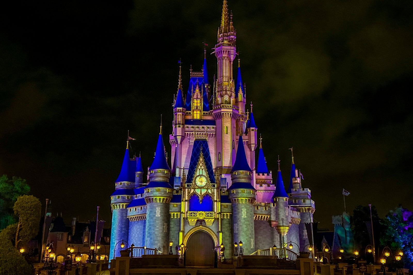 Cinderella Castle at Disney's Magic Kingdom at night