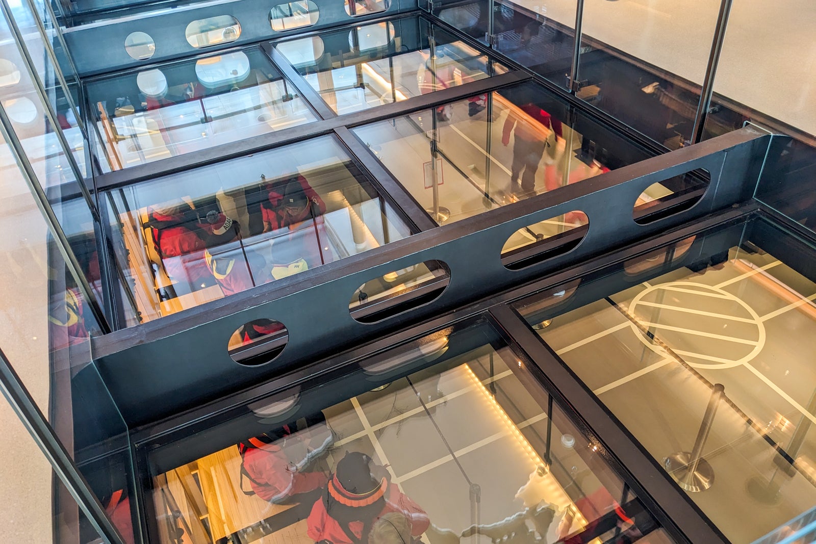 Looking down into The Hangar on Viking Polaris.