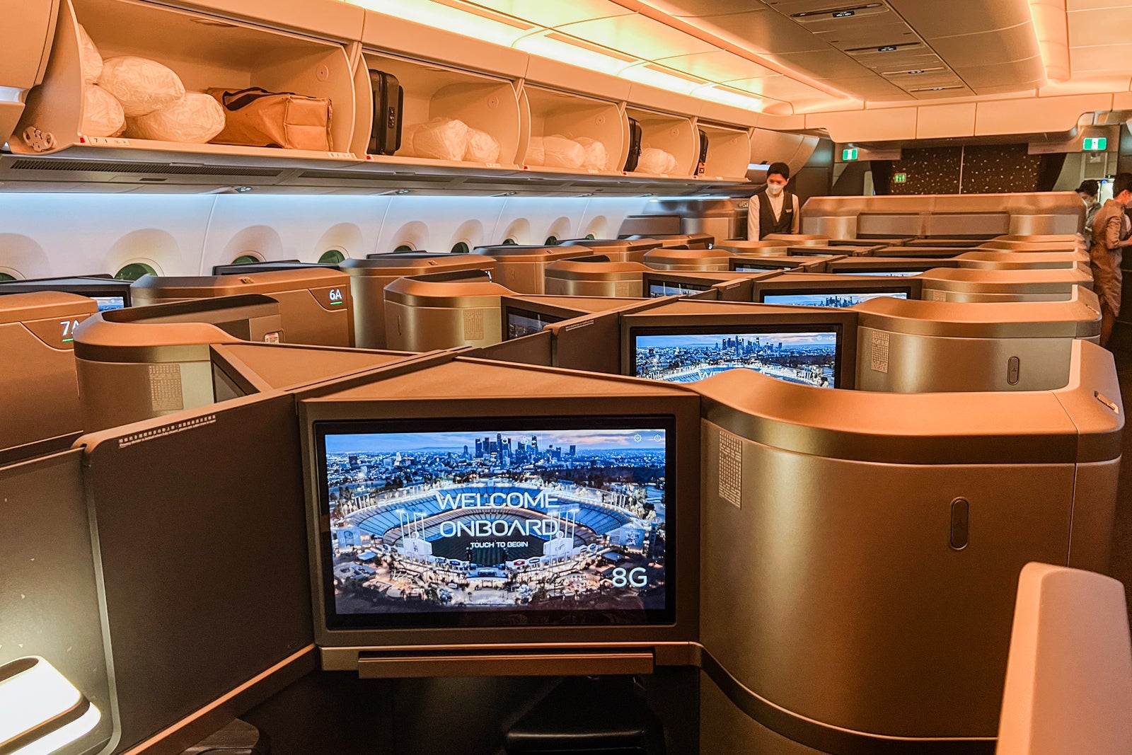 Business class on a Starlux A350. 