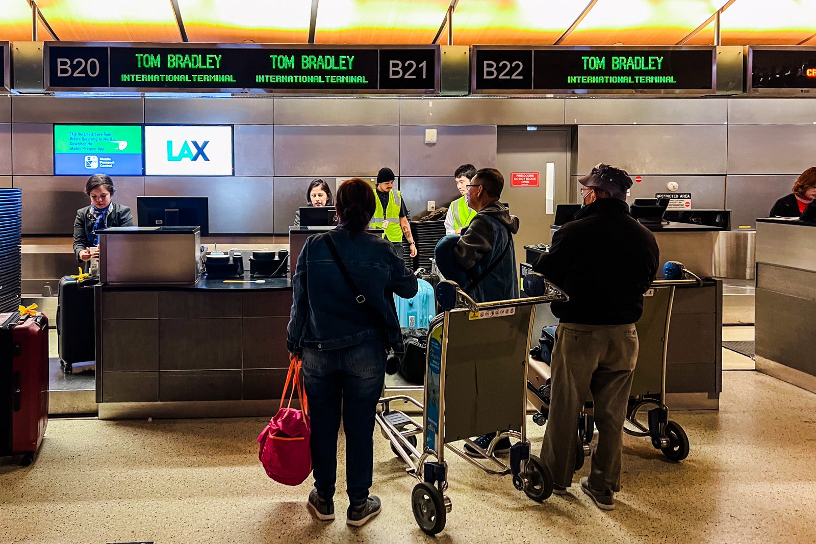 Check-in gates at Los Angeles International Airport (LAX). 