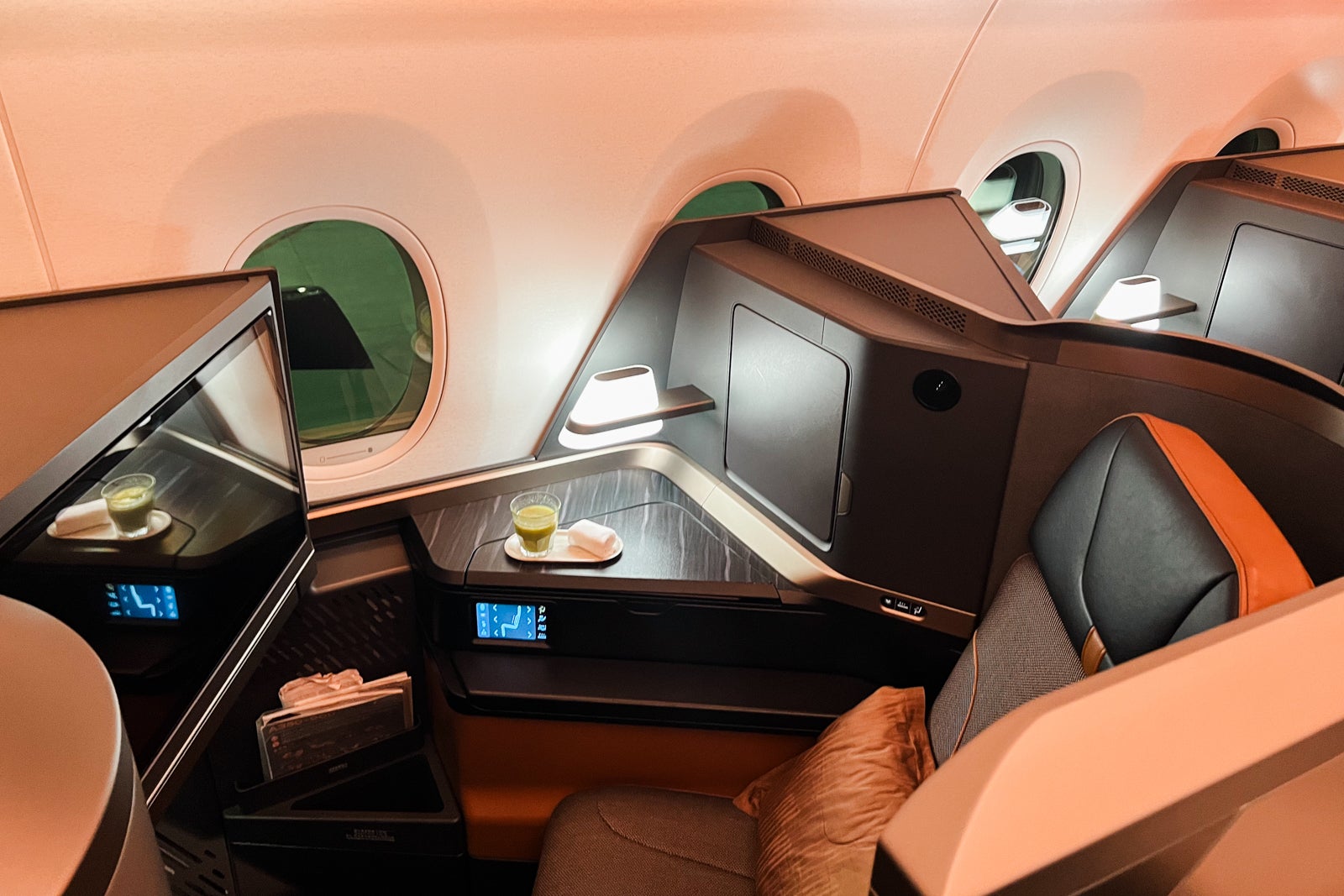 Starlux A350 business class suite. 