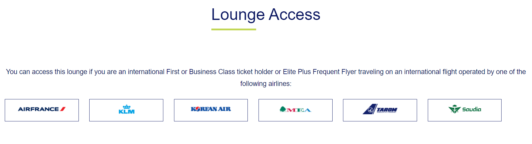 SkyTeam lounge access