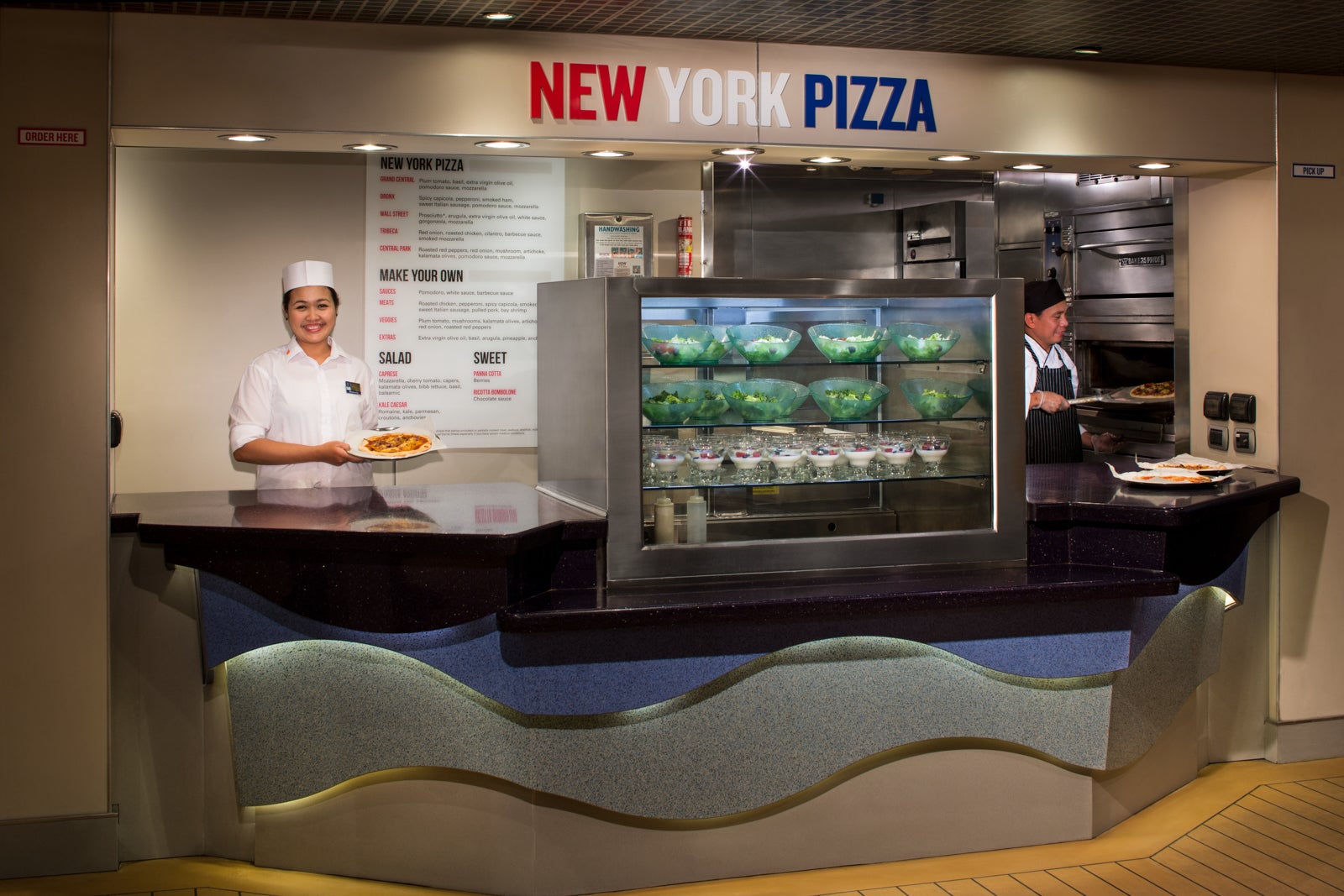 New York Pizza restaurant on Holland America