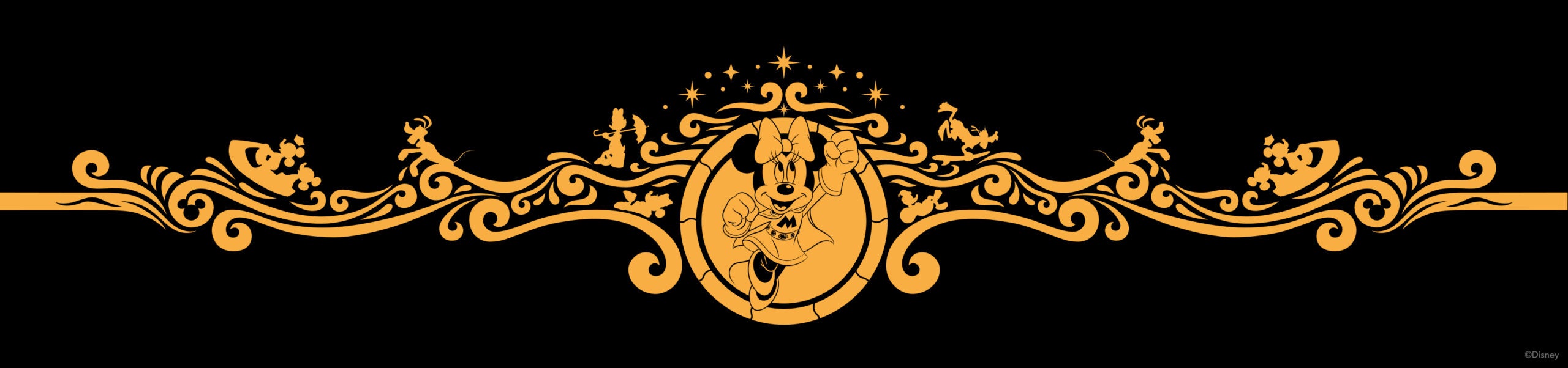 The filigree artwork planned for the bow of Disney Destiny