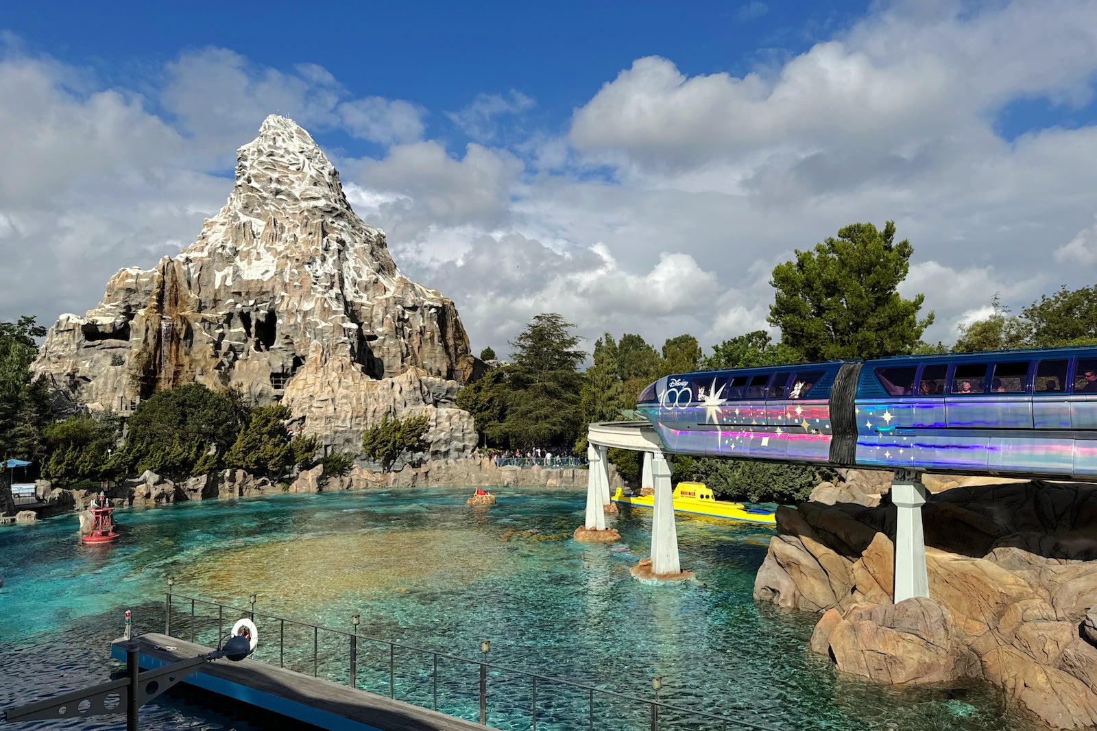 Disneyland Monorail and Matterhorn