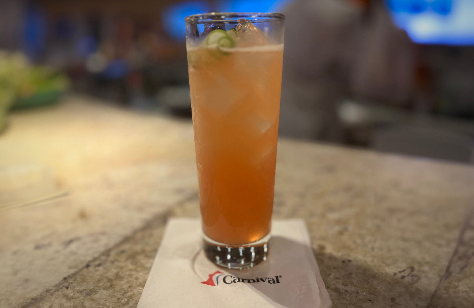 Cucumber Sunrise from Carnival Alchemy Bar