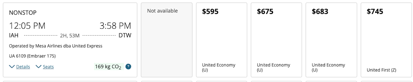 united flight info