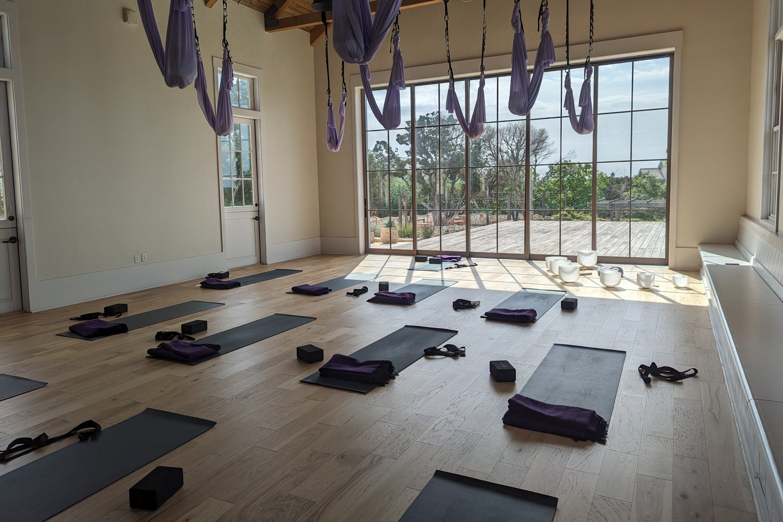 Miraval Austin yoga barn