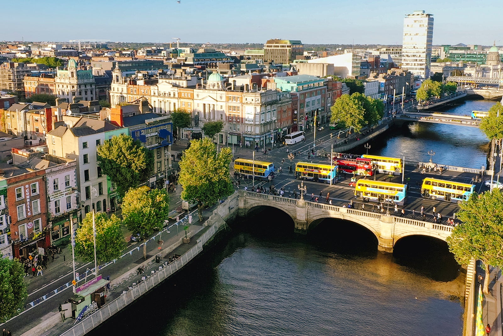 A view of River Liffey which runs through Dublin