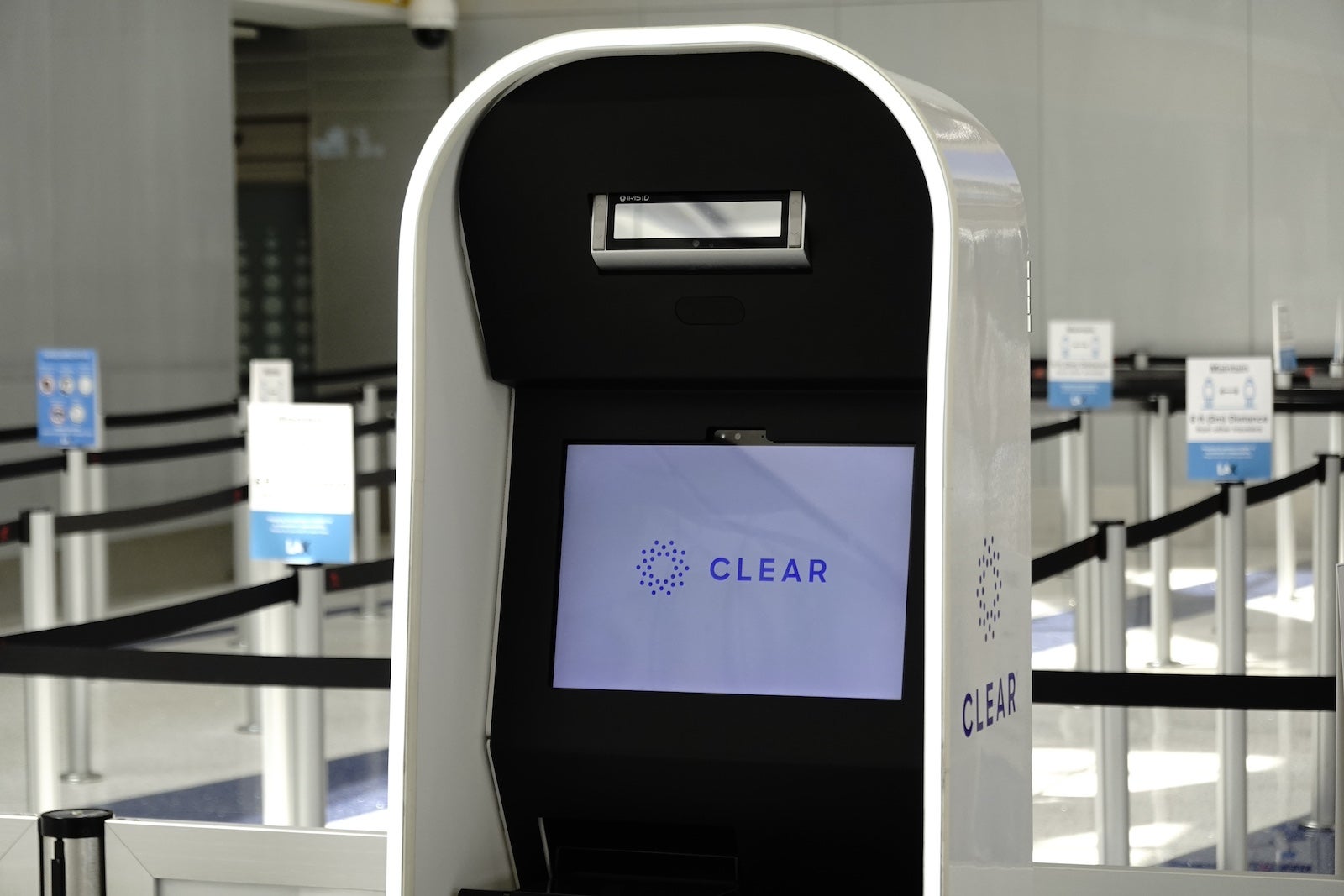 A Clear koisk at Los Angeles International Airport