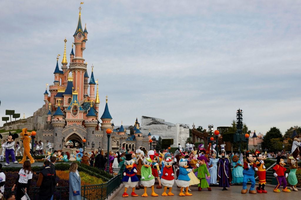 The scene at Disneyland Paris