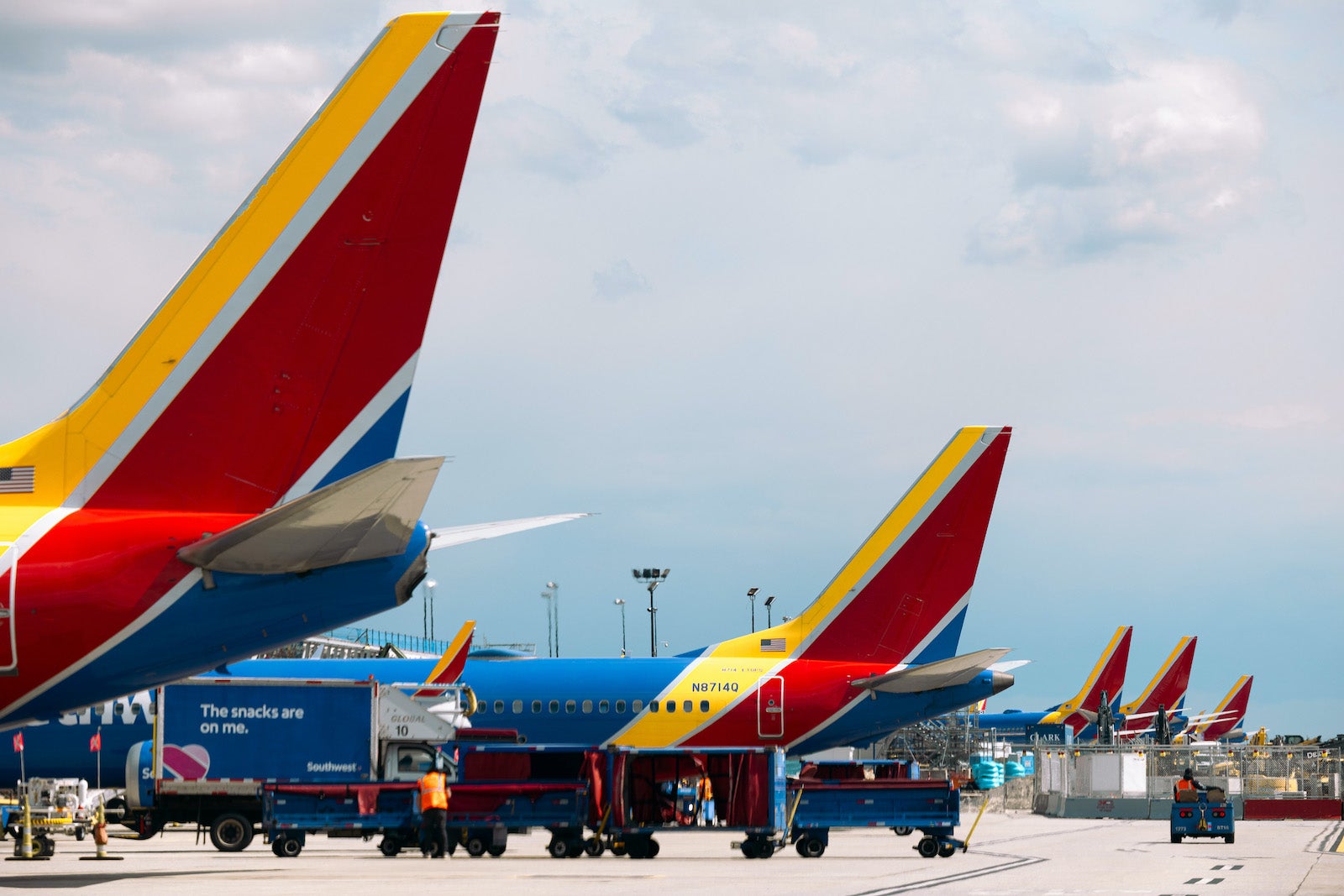 Southwest plane on runway at BWI