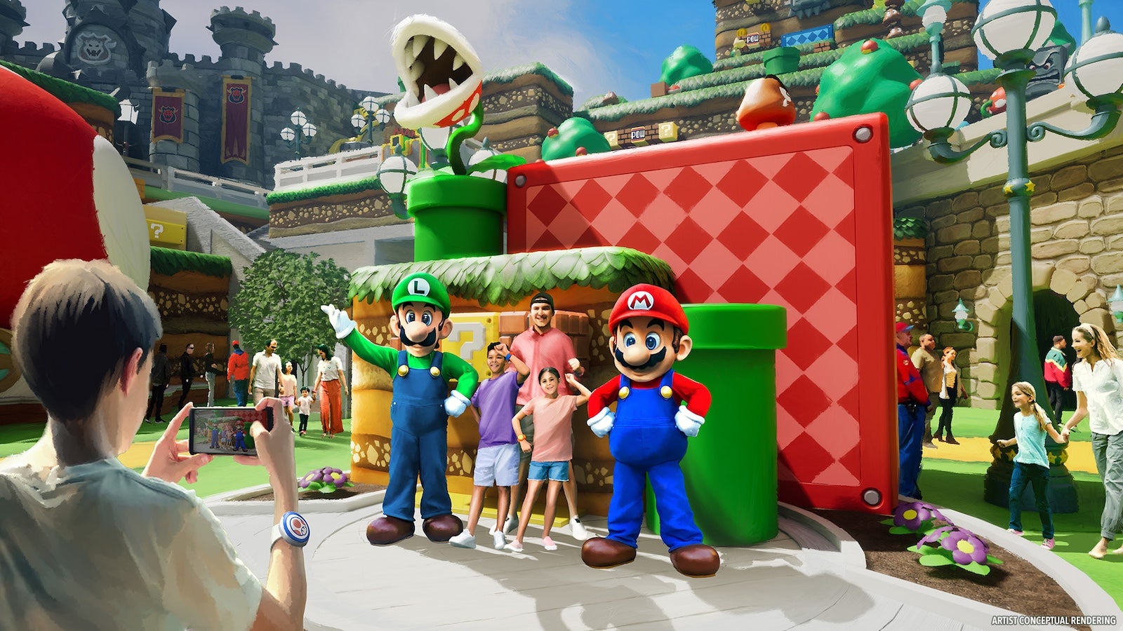 Super Nintendo World renderings at Universal Epic Universe