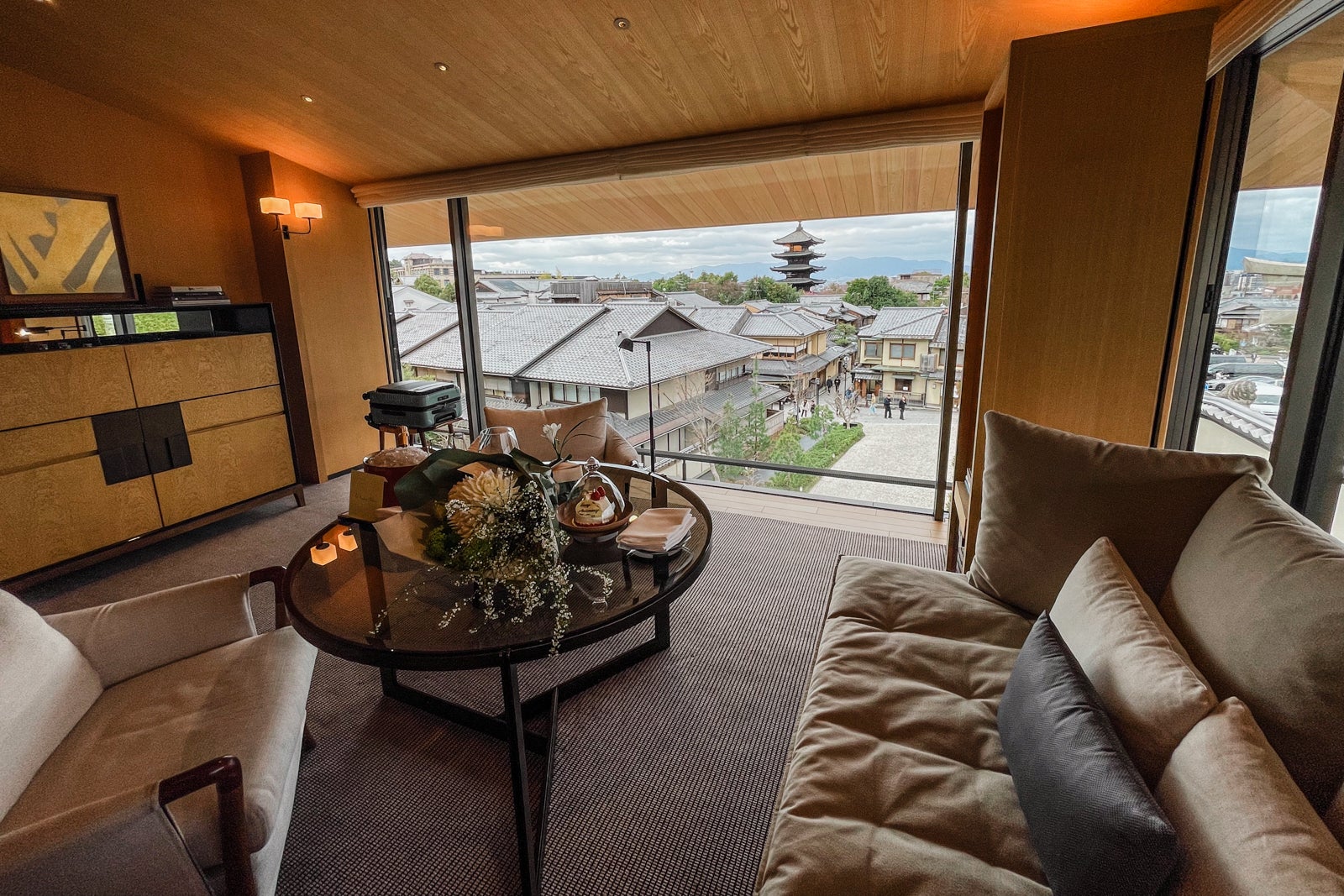 Ninenzaka House suite 308 living room at Park Hyatt Kyoto