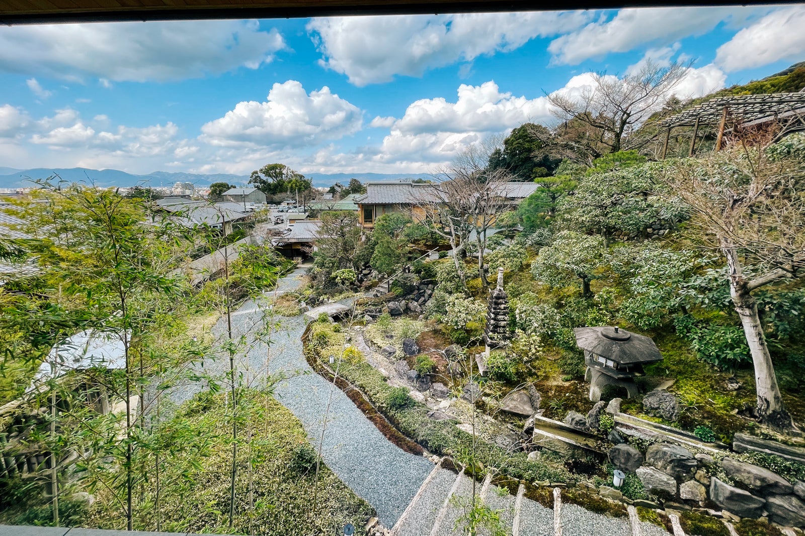 Japanese garden at Park Hyatt Kyoto in Japan