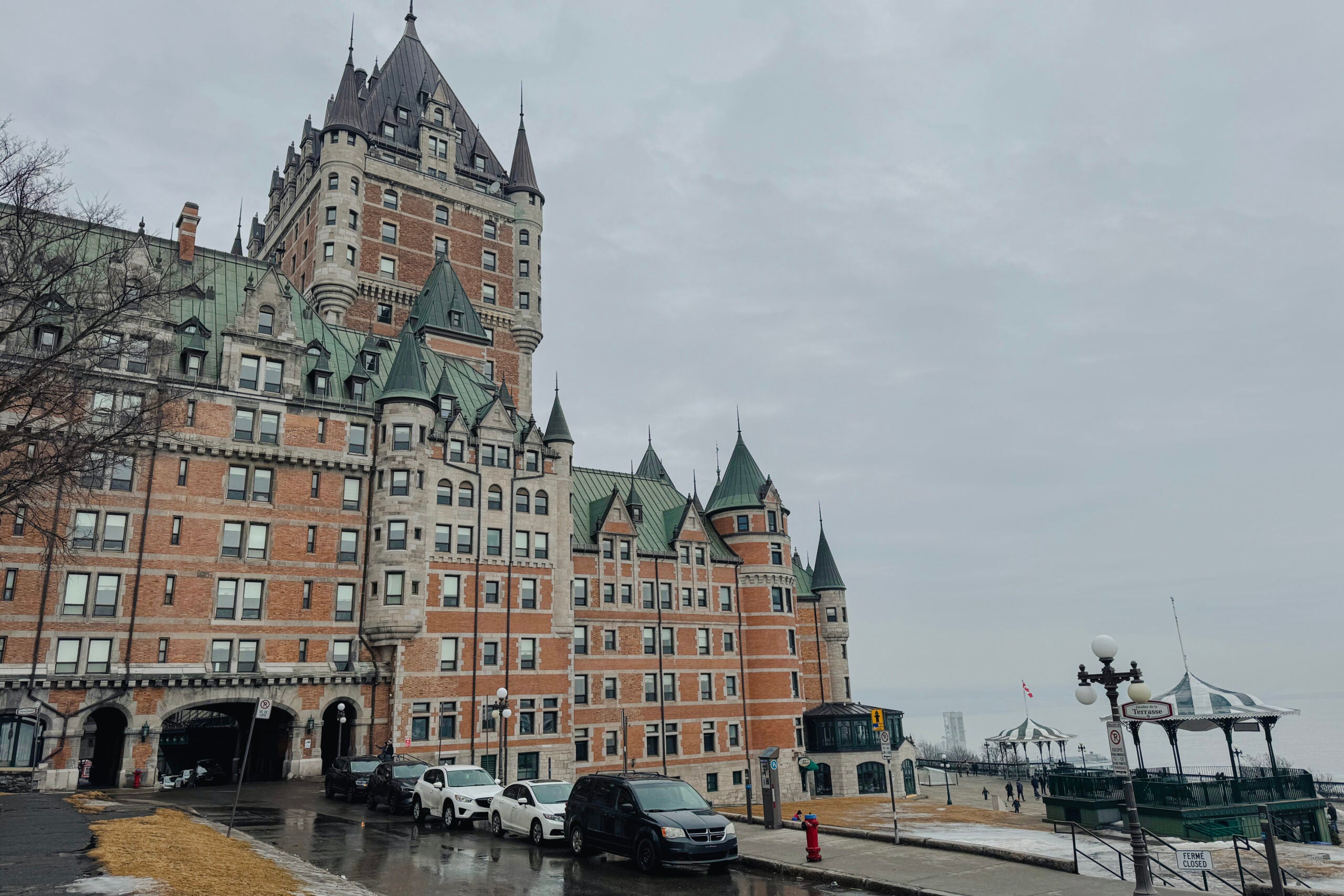 exterior of the Fairmont Le Chateau Frontenac.