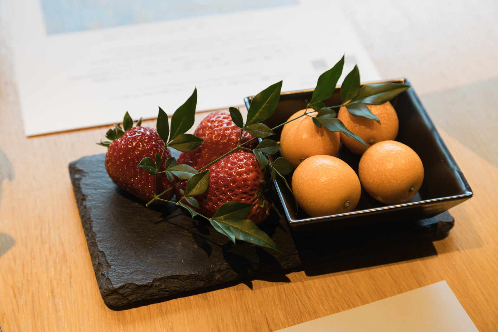 welcome amenity (fruit) at The Ritz-Carlton, Kyoto in Japan