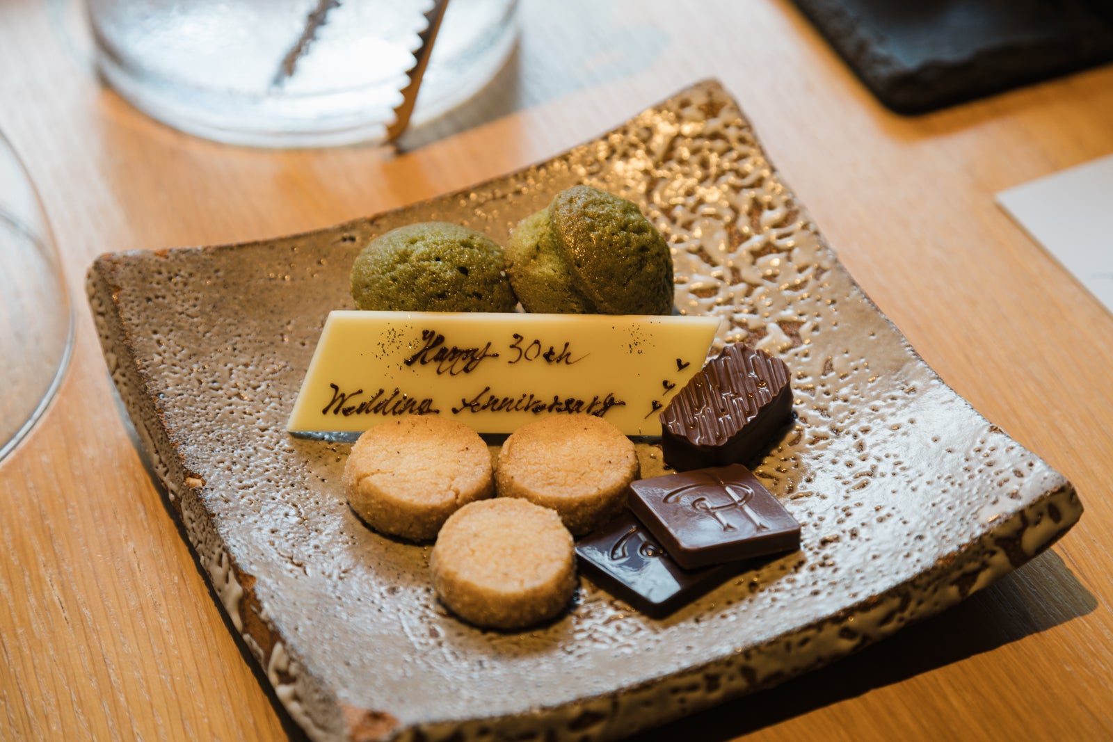 welcome amenity (sweets) at The Ritz-Carlton, Kyoto in Japan